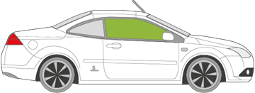 Afbeelding van Zijruit rechts Ford Focus coupé/cabrio