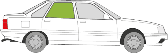 Afbeelding van Zijruit rechts Renault 21 