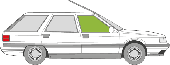 Afbeelding van Zijruit rechts Renault 21 break