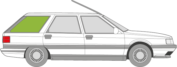 Afbeelding van Zijruit rechts Renault 21 break 