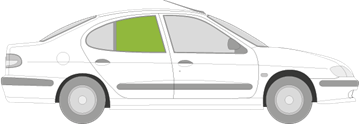 Afbeelding van Zijruit rechts Renault Mégane 1996-1998 sedan