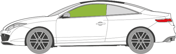 Afbeelding van Zijruit links Renault Laguna coupé