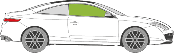 Afbeelding van Zijruit rechts Renault Laguna coupé