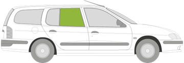 Afbeelding van Zijruit rechts Renault Mégane break