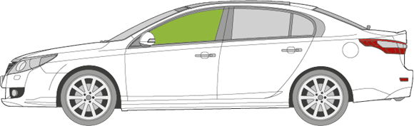 Afbeelding van Zijruit links Renault Latitude