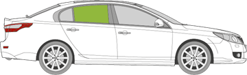 Afbeelding van Zijruit rechts Renault Latitude