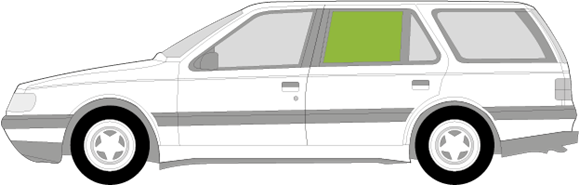 Afbeelding van Zijruit links Peugeot 405 break