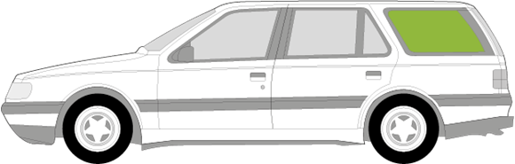 Afbeelding van Zijruit links Peugeot 405 break