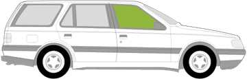 Afbeelding van Zijruit rechts Peugeot 405 break