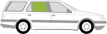 Afbeelding van Zijruit rechts Peugeot 405 break