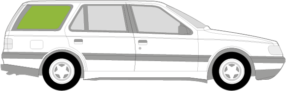 Afbeelding van Zijruit rechts Peugeot 405 break