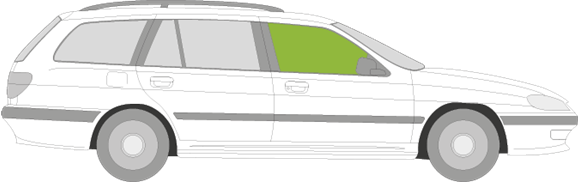 Afbeelding van Zijruit rechts Peugeot 406 break