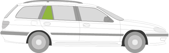 Afbeelding van Zijruit rechts Peugeot 406 break