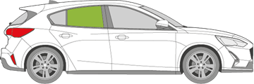 Afbeelding van Zijruit rechts Ford Focus sedan