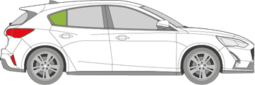 Afbeelding van Zijruit rechts Ford Focus 5 deurs 