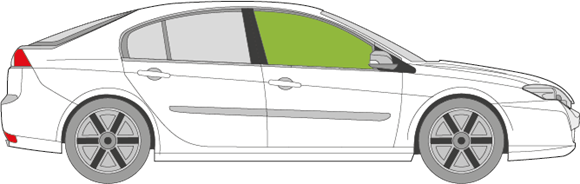 Afbeelding van Zijruit rechts Renault Laguna 5 deurs