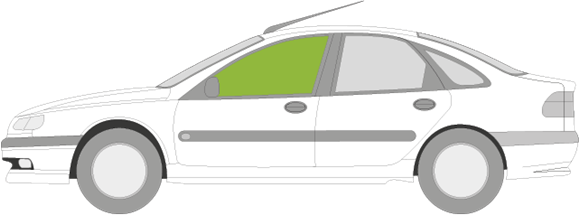 Afbeelding van Zijruit links Renault Laguna 5 deurs