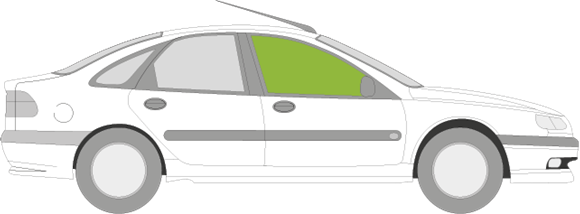 Afbeelding van Zijruit rechts Renault Laguna 5 deurs