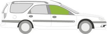 Afbeelding van Zijruit rechts Renault Laguna break