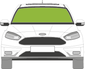 Afbeelding van Voorruit Ford Focus 5 deurs 2012-2018 sensor verwarmd EMS 