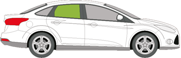 Afbeelding van Zijruit rechts Ford Focus 5 deurs