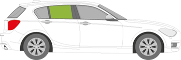 Afbeelding van Zijruit rechts BMW 1-serie 5 deurs