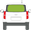 Afbeelding van Achterruit Hyundai H1 met gat voor de ruitenwisser