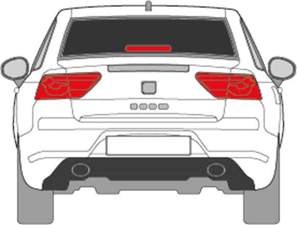 Afbeelding van Achterruit Seat Exeo sedan (DONKERE RUIT)