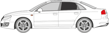 Afbeelding van Zijruit links Seat Exeo sedan (DONKERE RUIT)