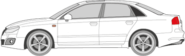 Afbeelding van Zijruit links Seat Exeo sedan (DONKERE RUIT)