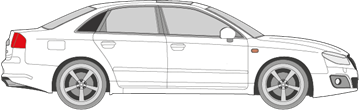 Afbeelding van Zijruit rechts Seat Exeo sedan (DONKERE RUIT)