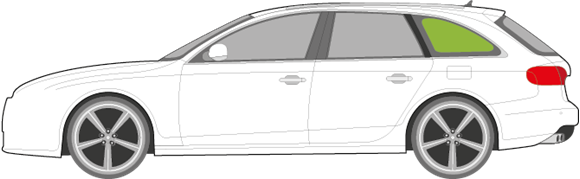 Afbeelding van Zijruit links Audi A4 Avant 