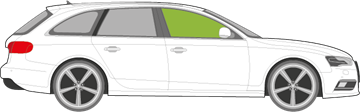 Afbeelding van Zijruit rechts Audi A4 sedan