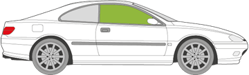 Afbeelding van Zijruit rechts Peugeot 406 coupé