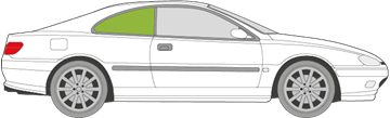 Afbeelding van Zijruit rechts Peugeot 406 coupé