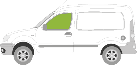 Afbeelding van Zijruit links Renault Kangoo (2003-2008)