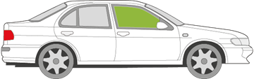 Afbeelding van Zijruit rechts Nissan Almera sedan