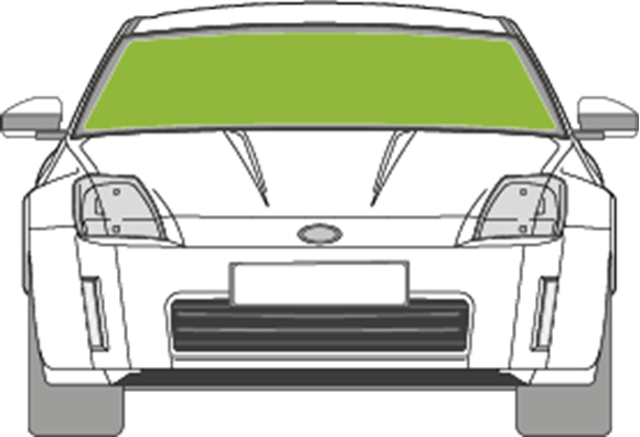 Afbeelding van Voorruit Nissan 350Z (geen antenne)