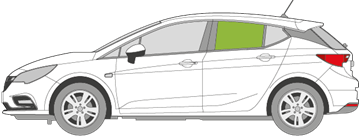 Afbeelding van Zijruit links Opel Astra 5-deurs 