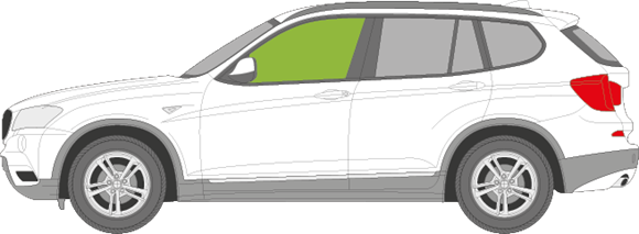 Afbeelding van Zijruit links BMW X3 2010-2013