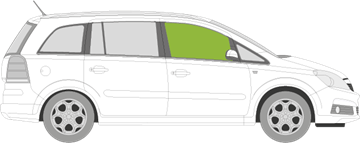 Afbeelding van Zijruit rechts Opel Zafira 