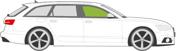 Afbeelding van Zijruit rechts Audi A6 Avant 