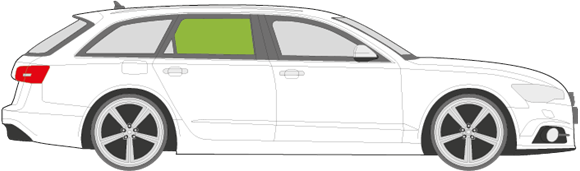 Afbeelding van Zijruit rechts Audi A6 Avant 