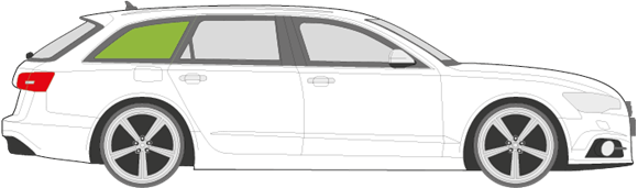 Afbeelding van Zijruit rechts Audi A6 Avant 