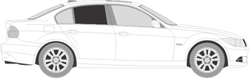 Afbeelding van Zijruit rechts BMW 3-serie sedan (DONKERE RUIT)