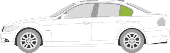 Afbeelding van Zijruit links BMW 3-serie sedan