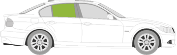 Afbeelding van Zijruit rechts BMW 3-serie sedan