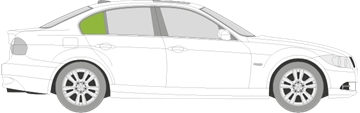 Afbeelding van Zijruit rechts BMW 3-serie sedan