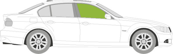 Afbeelding van Zijruit rechts BMW 3-serie sedan