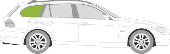 Afbeelding van Zijruit rechts BMW 3-serie break